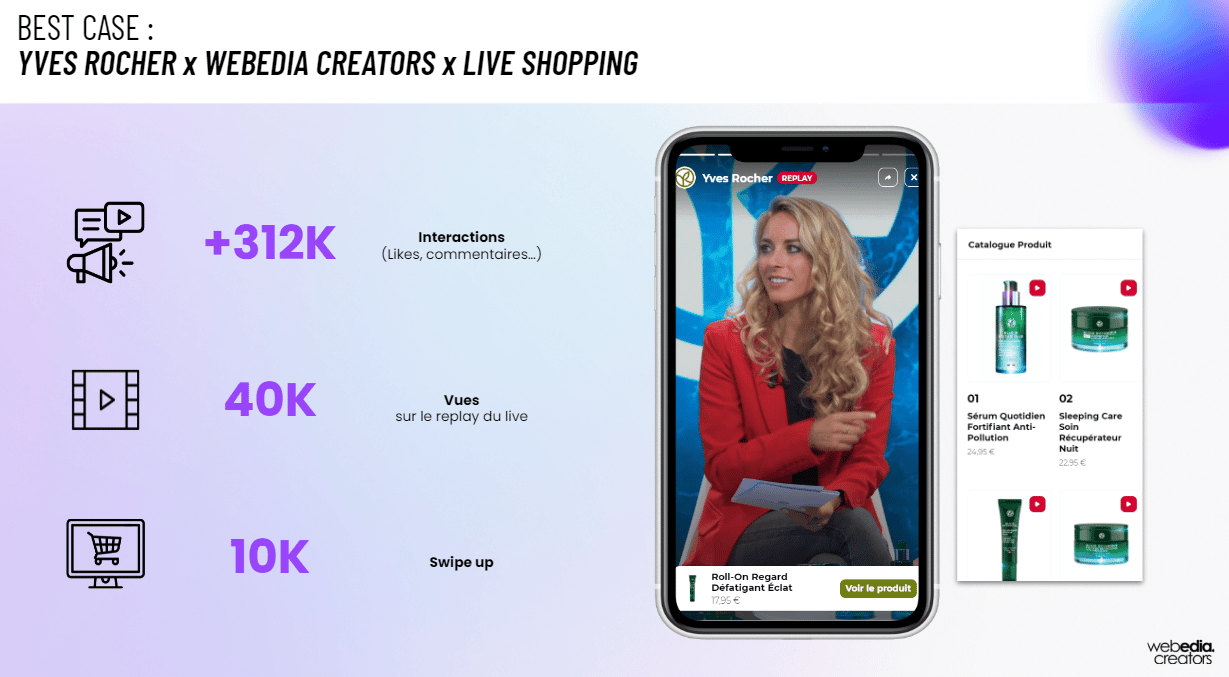 Live Shopping Webedia Creators